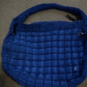 Free People Quilted Blue carryall